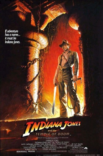Индиана Джонс и Храм судьбы / Indiana Jones and the Temple of Doom (1984): постер