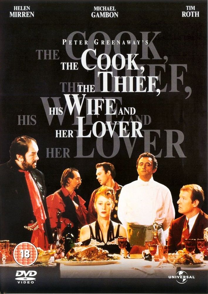 Повар, вор, его жена и её любовник / The Cook, the Thief, His Wife & Her Lover / Le cuisinier, le voleur, sa femme et son amant (1989): постер