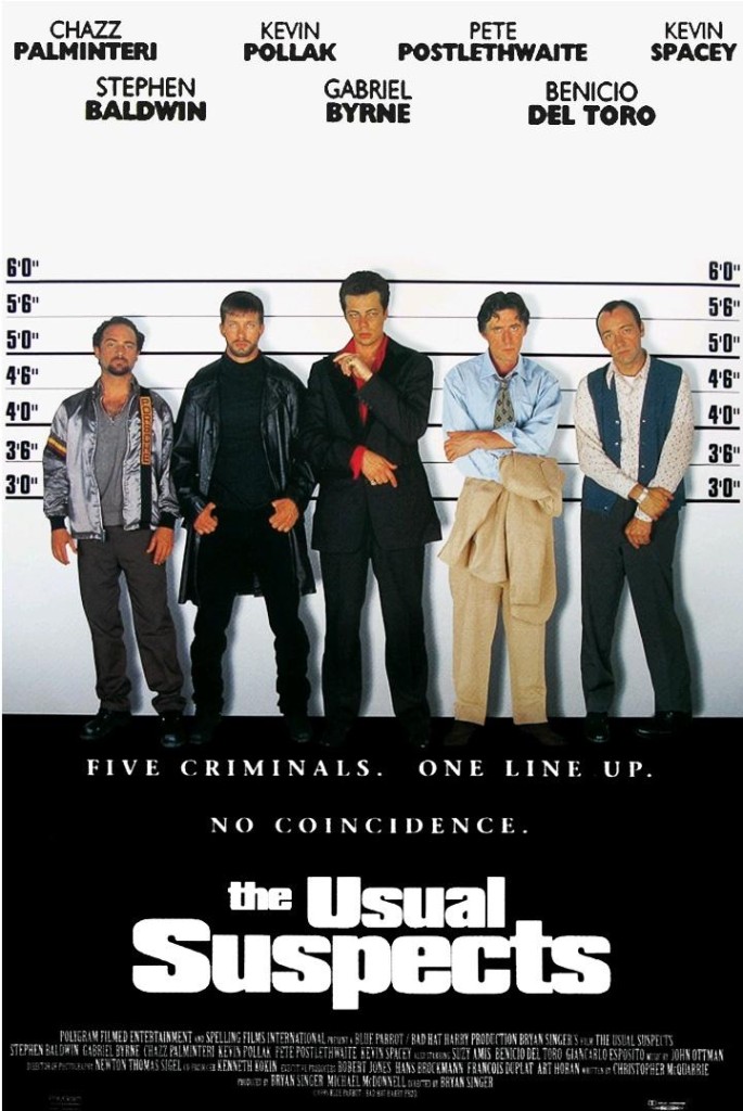Подозрительные лица / The Usual Suspects / Die üblichen Verdächtigen (1995): постер