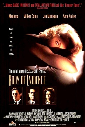 Тело как улика / Body of Evidence (1993): постер
