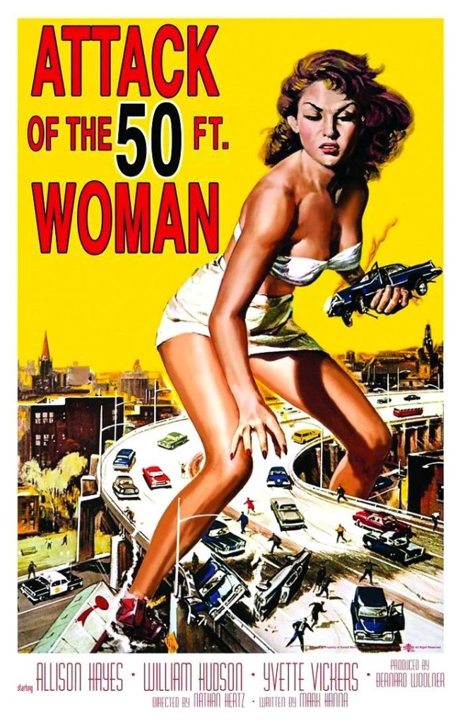 Нападение гигантской женщины / Attack of the 50 Foot Woman (1958): постер