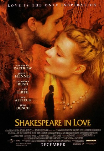 Влюблённый Шекспир / Shakespeare in Love (1998): постер