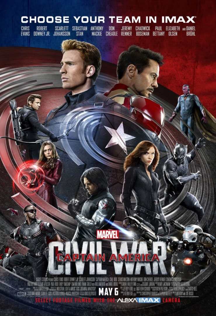 Первый мститель: Противостояние / Captain America: Civil War (2016): постер