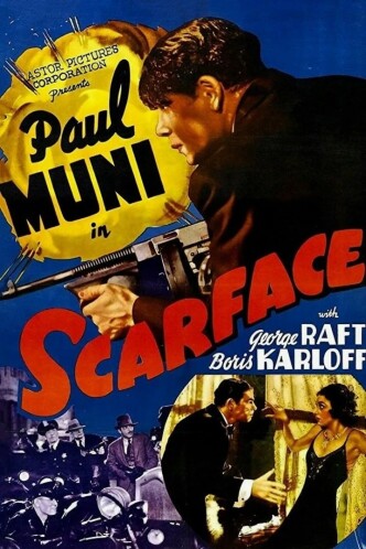 Лицо со шрамом / Scarface (1932): постер